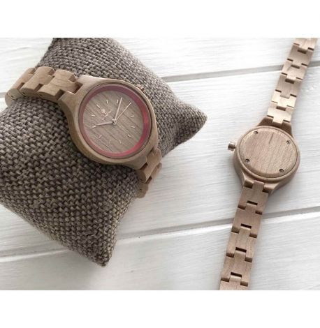 Деревянные женские наручные часы Skinwood Rose