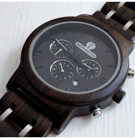 Дерев'яний наручний годинник Skinwood SkyLine