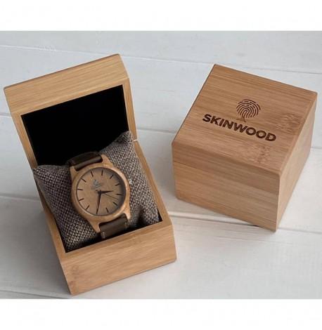 Деревянные наручные часы Skinwood White