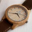 Дерев'яний наручний годинник Skinwood White New