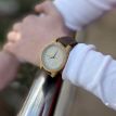 Дерев'яний наручний годинник Skinwood White New
