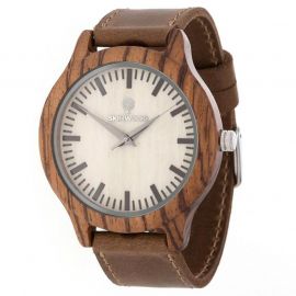 Дерев'яний наручний годинник Skinwood Zebra