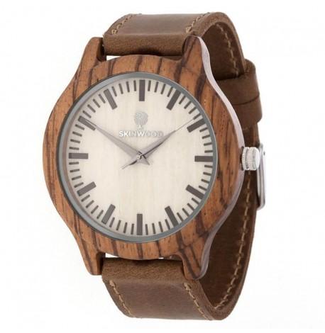 Дерев'яний наручний годинник Skinwood Zebra