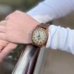 Дерев'яний наручний годинник Skinwood Zebra