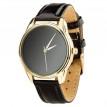 Женские наручные часы ZIZ "Черный минимализм" (золото-черный)