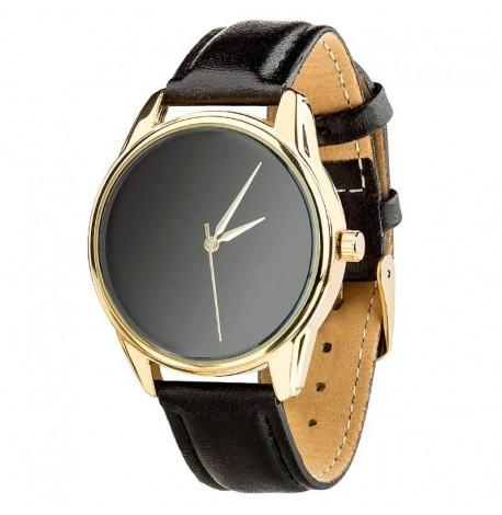 Женские наручные часы ZIZ "Черный минимализм" (золото-черный)