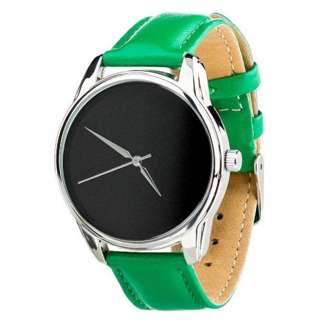 Женские наручные часы ZIZ "Черный минимализм" (зеленый)