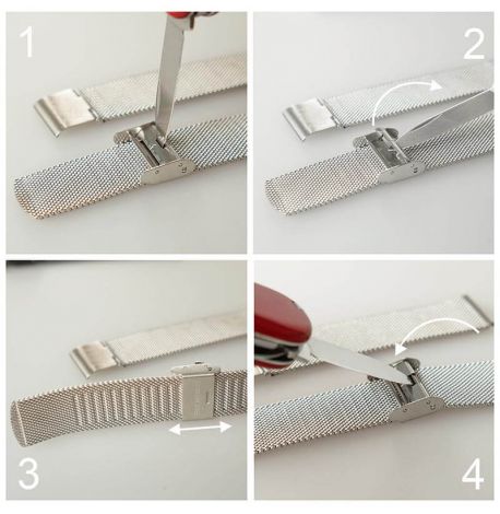 Жіночій металевий наручний годинник ZIZ "Чорним по білому"