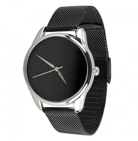 Жіночій металевий наручний годинник ZIZ "Мінімалізм чорний"