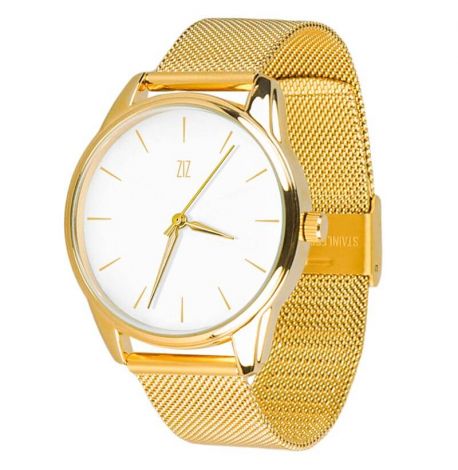 Женские наручные часы ZIZ "Золотым по белому"