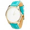 Женские наручные часы ZIZ "Минимализм" (золото-голубой)