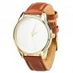 Женские наручные часы ZIZ "Минимализм" (золото-коричневый)