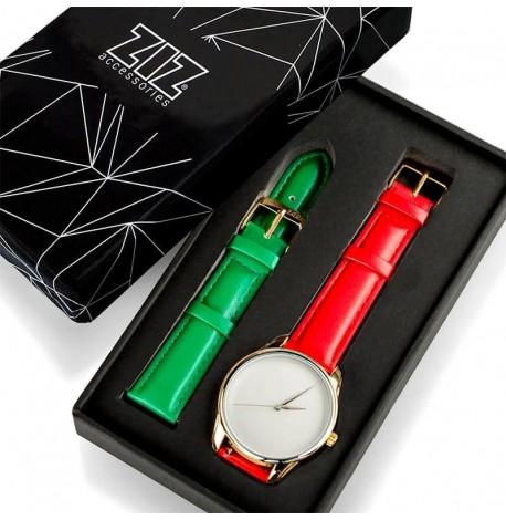 Жіночій наручний годинник ZIZ "Мінімалізм" (золото-червоний)