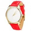 Жіночій наручний годинник ZIZ "Мінімалізм" (золото-червоний)