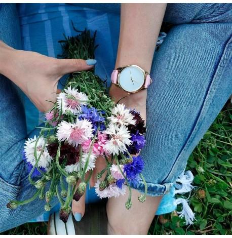 Женские наручные часы ZIZ "Минимализм" (золото-розовый)