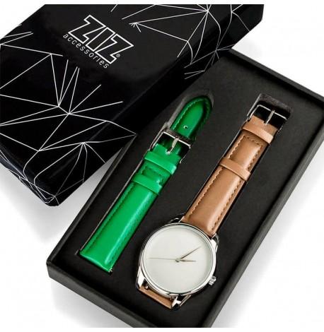 Жіночій наручний годинник ZIZ "Мінімалізм" (сіро-коричневий)