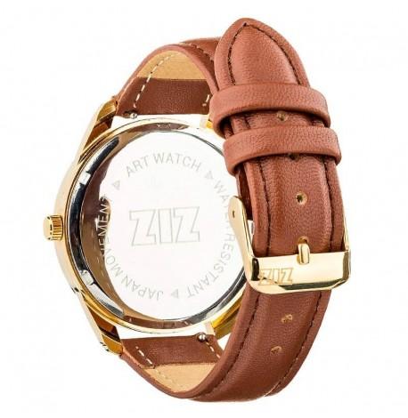 Женские наручные часы ZIZ "Минимализм" (золото-коричневый)