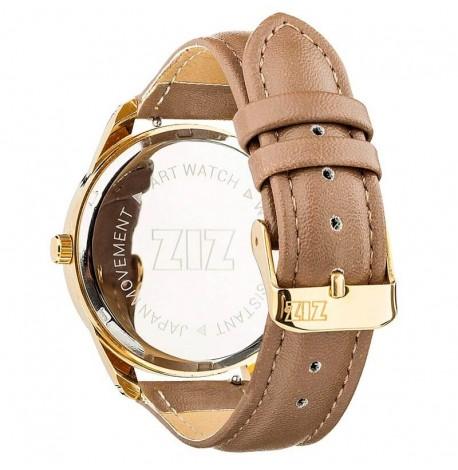 Женские наручные часы ZIZ "Минимализм" (золото - серо-коричневый)
