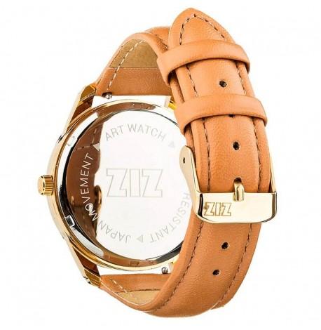 Жіночій наручний годинник ZIZ "Мінімалізм" (золото - світло-коричневий)