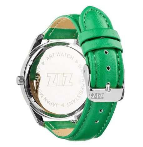 Женские наручные часы ZIZ "Черный минимализм" (зеленый)