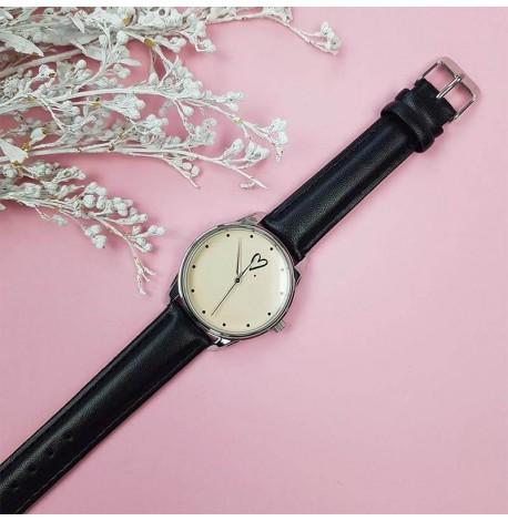 Жіночій наручний годинник ZIZ "Сердечко" (чорний)