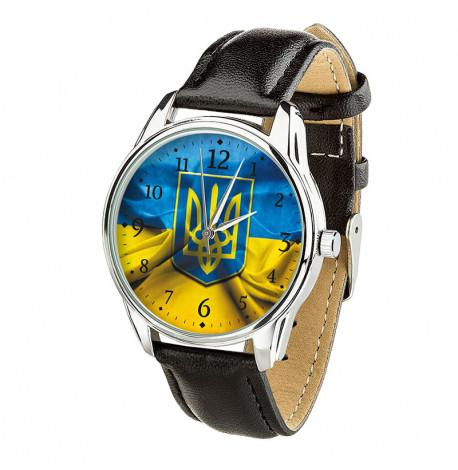 Жіночій наручний годинник ZIZ "Прапор та Герб" (чорний)