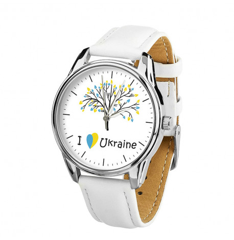 Жіночій наручний годинник ZIZ "I love Ukraine" (білий)