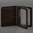 Кожаная обложка для прав или id-паспорта 2.0 (темно-коричневая)