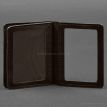 Кожаная обложка для прав или id-паспорта 2.0 (темно-коричневая)