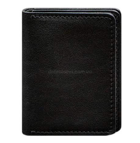 Кожаная обложка для прав или id-паспорта 2.0 (черная)