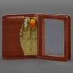 Шкіряна обкладинка для прав або id-паспорта 2.0 (світло-коричнева)