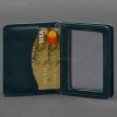 Кожаная обложка для прав или id-паспорта 2.0 (зеленая)