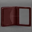 Шкіряна обкладинка для прав або id-паспорта 2.0 (бордова)