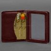 Шкіряна обкладинка для прав або id-паспорта 2.0 (бордова)