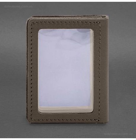 Шкіряна обкладинка для прав, id-паспорта та карток 2.1 (темно-бежева)