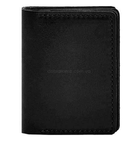 Шкіряна обкладинка для прав, id-паспорта та карток 2.1 (чорна)