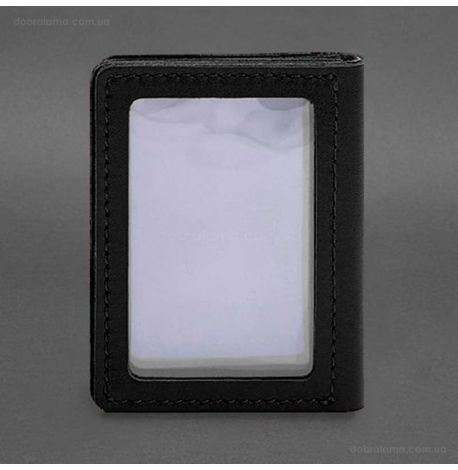 Шкіряна обкладинка для прав, id-паспорта та карток 2.1 (чорна)