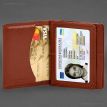Шкіряна обкладинка для прав, id-паспорта та карток 2.1 (світло-коричнева)