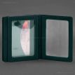 Кожаная обложка для прав, id-паспорта и карточек 2.1 (зеленая)