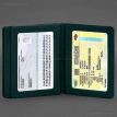 Кожаная обложка для прав, id-паспорта и карточек 2.1 (зеленая)