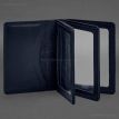 Шкіряна обкладинка для прав, id-паспорта та карток 2.1 (темно-синя)
