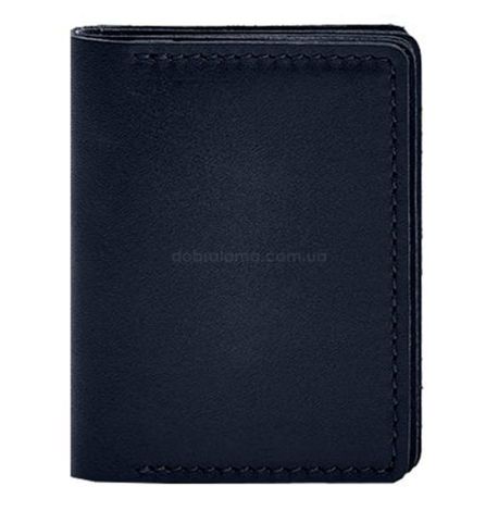 Шкіряна обкладинка для прав, id-паспорта та карток 2.1 (темно-синя)