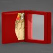 Шкіряна обкладинка для прав, id-паспорта та карток 2.1 (червона)