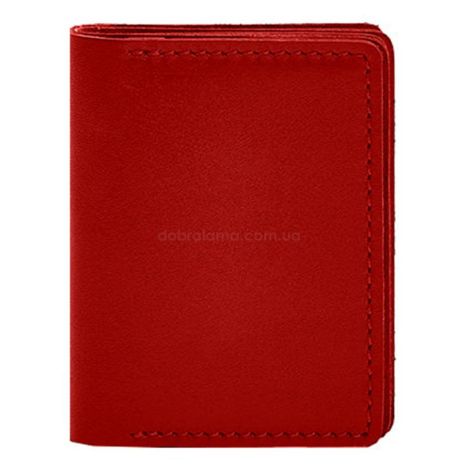 Шкіряна обкладинка для прав, id-паспорта та карток 2.1 (червона)