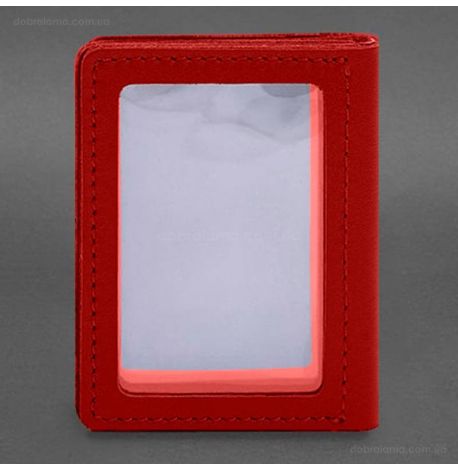 Шкіряна обкладинка для прав, id-паспорта та карток 2.1 (червона)