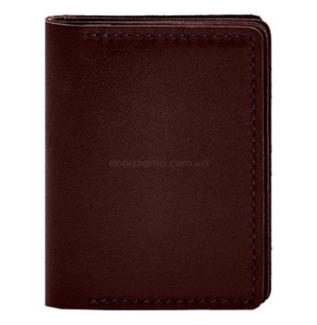 Кожаная обложка для прав, id-паспорта и карточек 2.1 (бордовая)