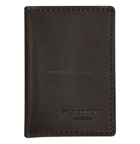 Шкіряна обкладинка для прав або id-паспорта 2.2 (темно-коричнева)