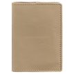 Обложка для паспорта из кожи 1.3 (светло-бежевая) кожа Krast