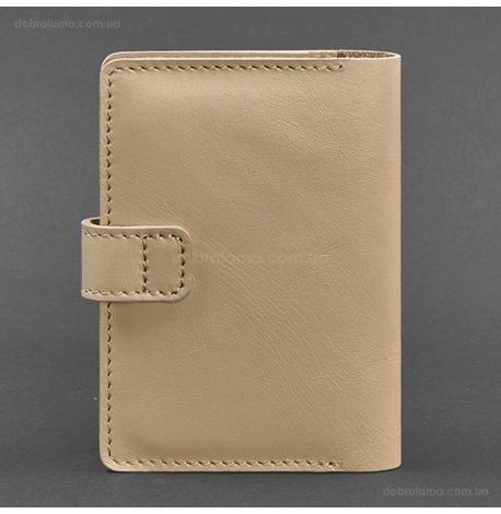 Обкладинка для паспорта зі шкіри 3.0 (світло-бежева)