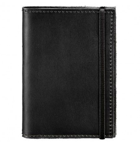 Обложка для паспорта из кожи 1.0 (черная) кожа crazy horse